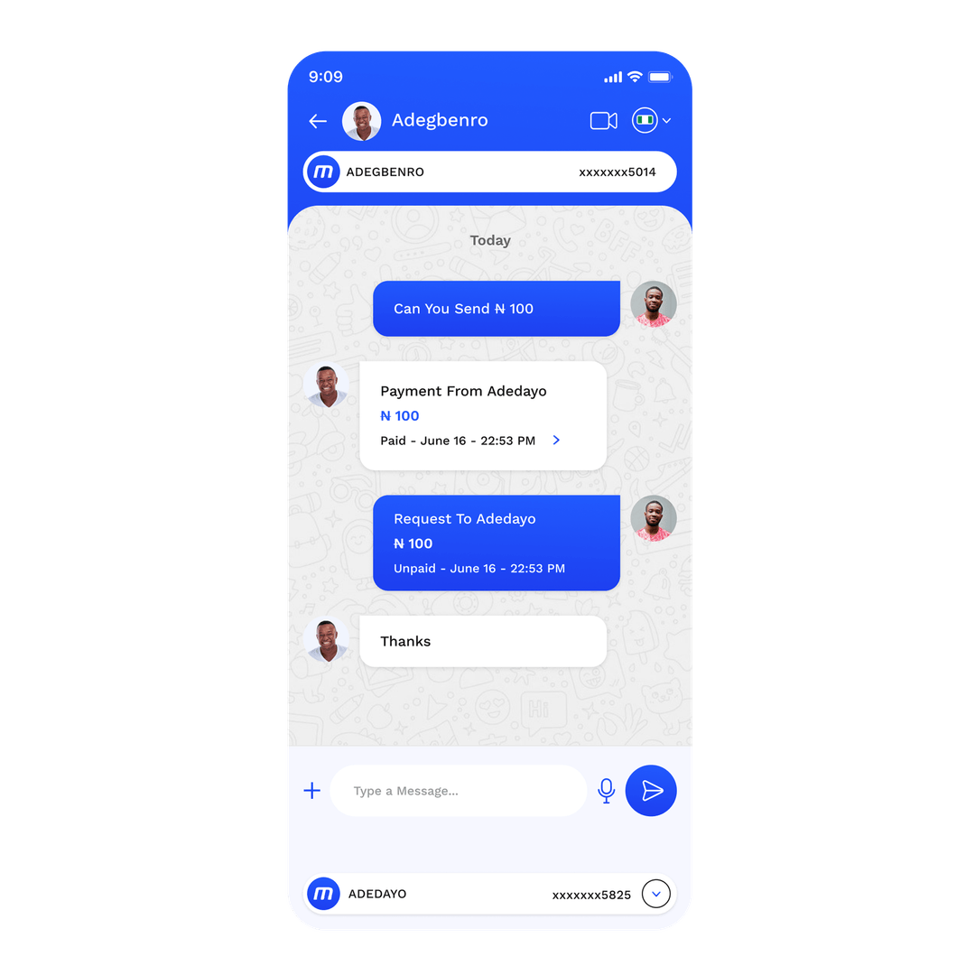 Send Messages. Send & Request Money. Same Chat.